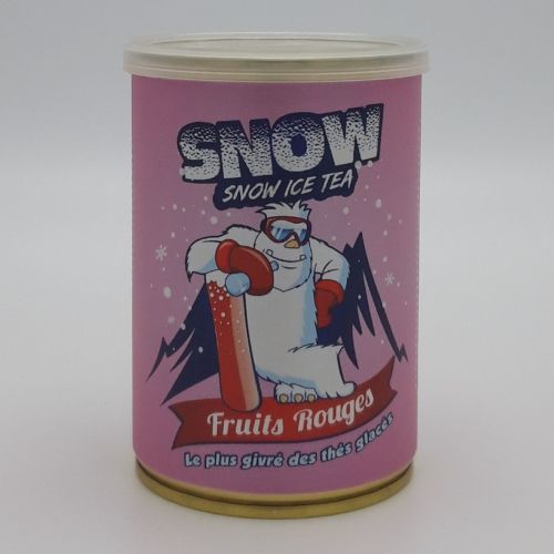 Snow ice tea, fruits rouges